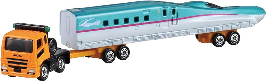 Amazon.co.jp: トミカ ならべてたのしい! 新幹線輸送トレーラーセット