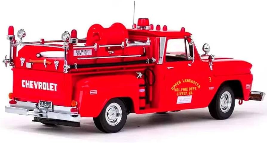 1/18 シボレー C-20 消防車 1965 レッド SunStar製ミニカー