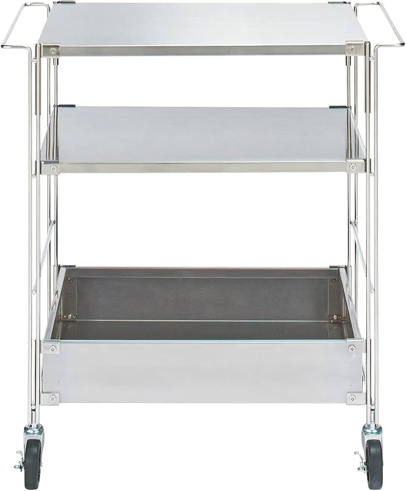 Amazon.co.jp: 無印良品 ステンレスユニットシェルフワゴンセット 幅