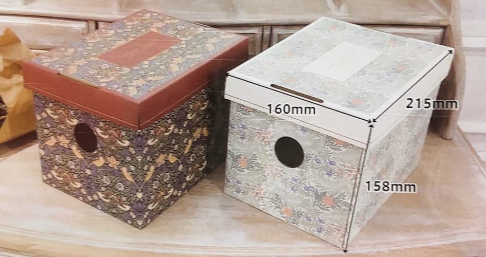 Amazon｜『ウィリアム・モリス』ふた付きペーパー収納ボックス（内寸