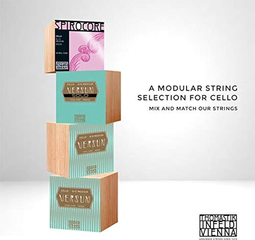 Amazon.co.jp: THOMASTIK VERSUM SOLO チェロ弦 A線 D線 G線 C線セット