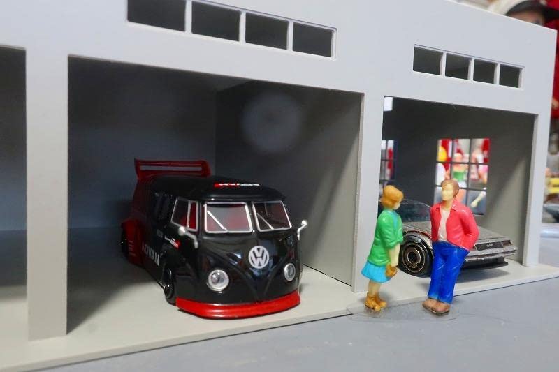 Amazon.co.jp: ジオラマガレージ 世田谷ベース風 1 64～1 43 ミニカー