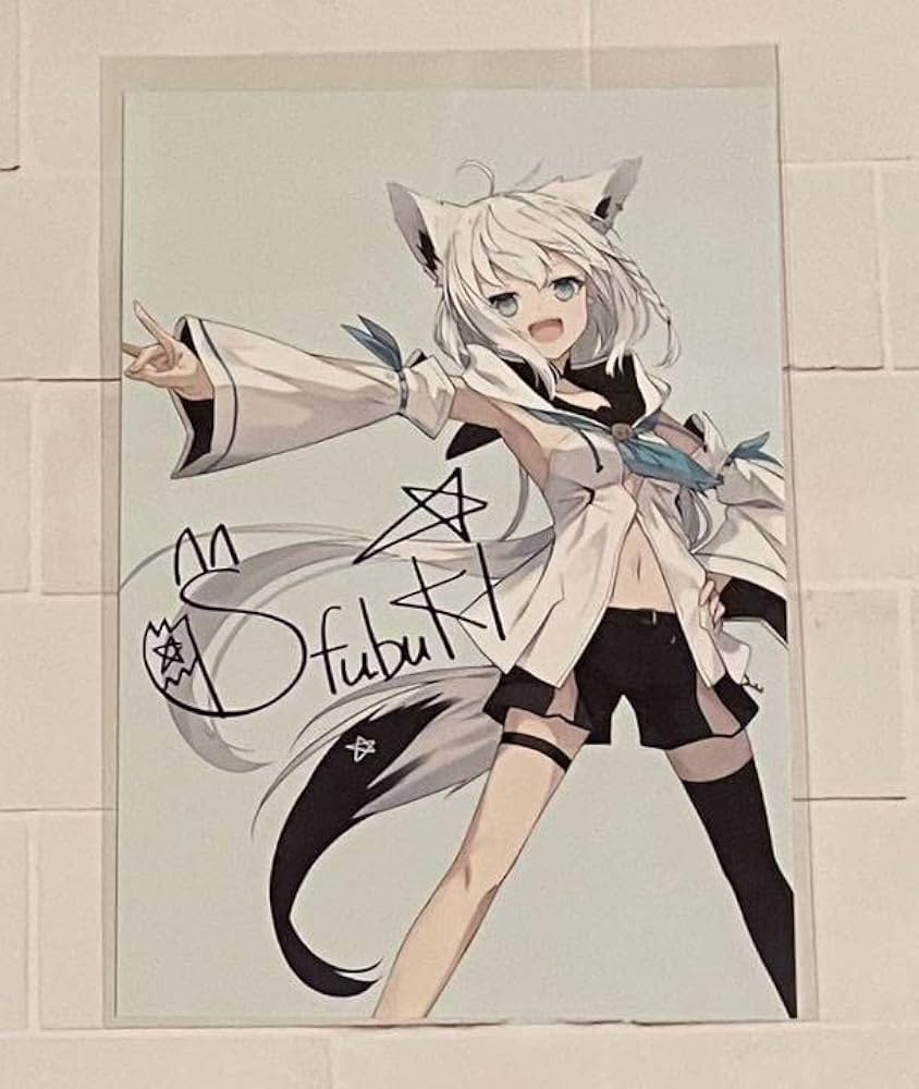 Amazon.co.jp: ホロライブ 80万人記念 複製サイン入りポストカード 白