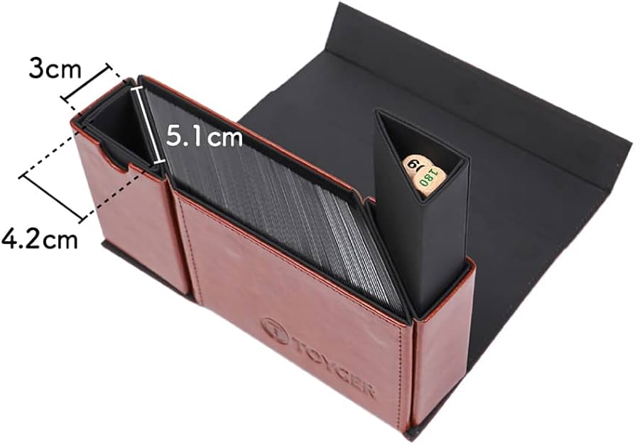 Amazon.com: TOYGER DeckSlimmer (甲板盒)(黑色)交易卡套,交易卡架