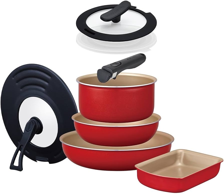 Amazon.co.jp: エバークック フライパンセット 8点セット IH対応 ガス