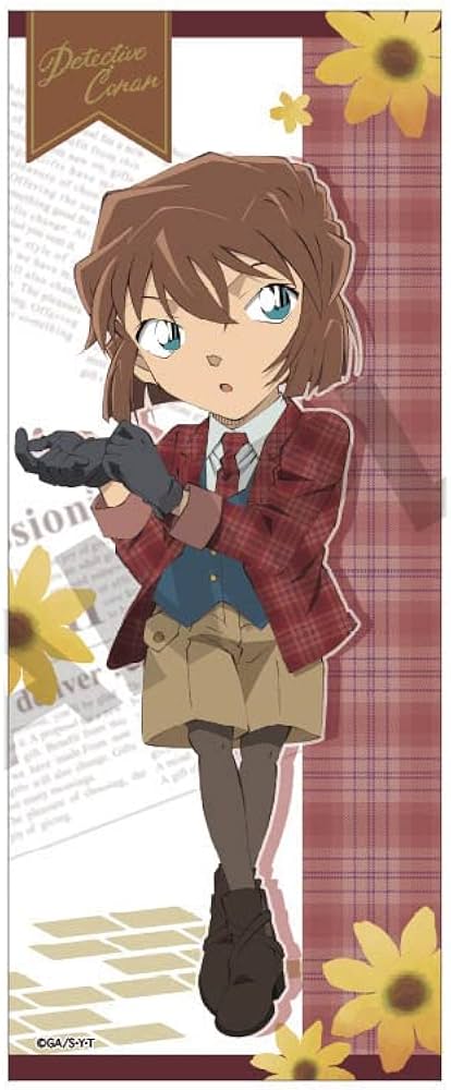 Amazon.co.jp: 名探偵コナン 灰原哀 英国風 フェイスタオル : おもちゃ