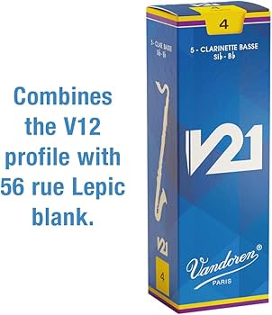 Amazon.co.jp: バンドーレン バスクラリネットリード V21 硬さ : 4 (5