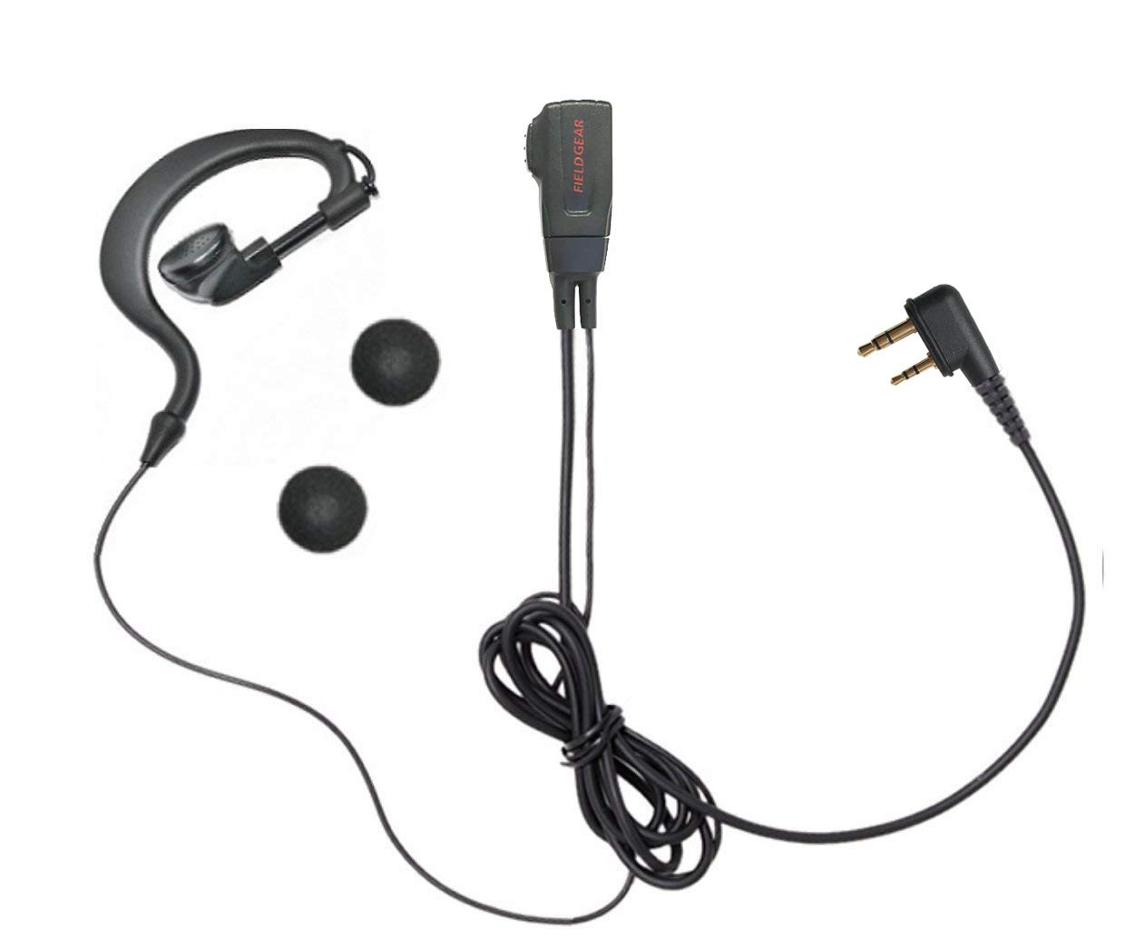 Amazon | アイコム対応 インカム イヤホンマイク L型2ピン用 耳掛け式