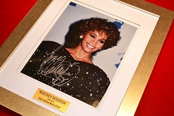 WHITNEY HOUSTON Signed Original RARE Autograph, Frame, Plaque, COA