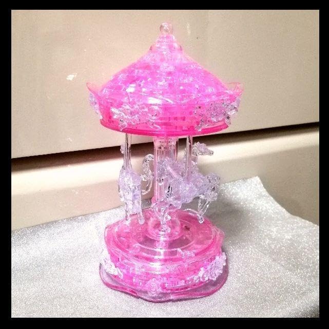 Amazon | 立体パズル 知恵玩具 クリスタルパズル ピンク