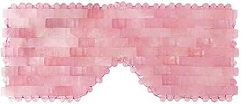 Amazon.co.jp: ローズクォーツアイマスク ヒスイアイマスク 天然