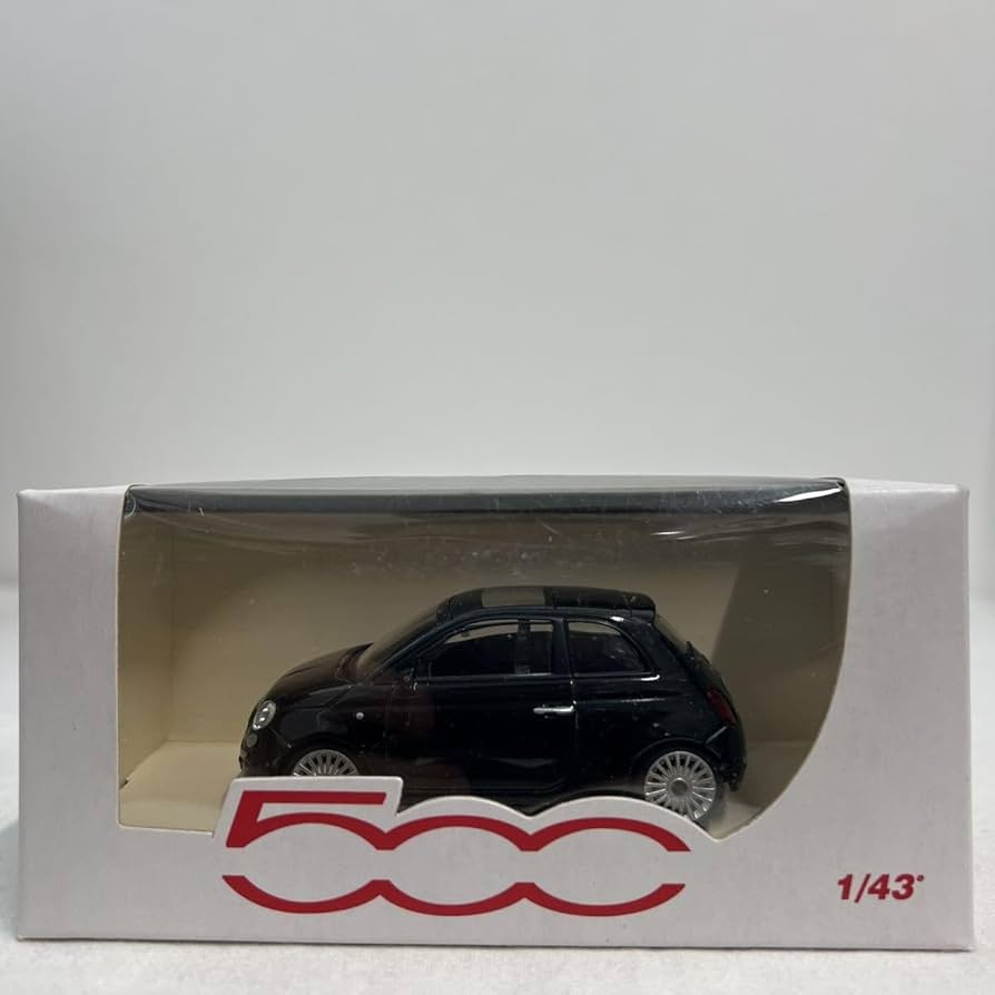 Amazon | FIAT ディーラー特注 MONDO MOTORS 1/43 Nuova FIAT500 Black