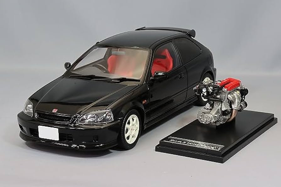 Amazon | ☆＊ MOTORHELIX 1/18 ホンダ シビック タイプR EK9-120 後期