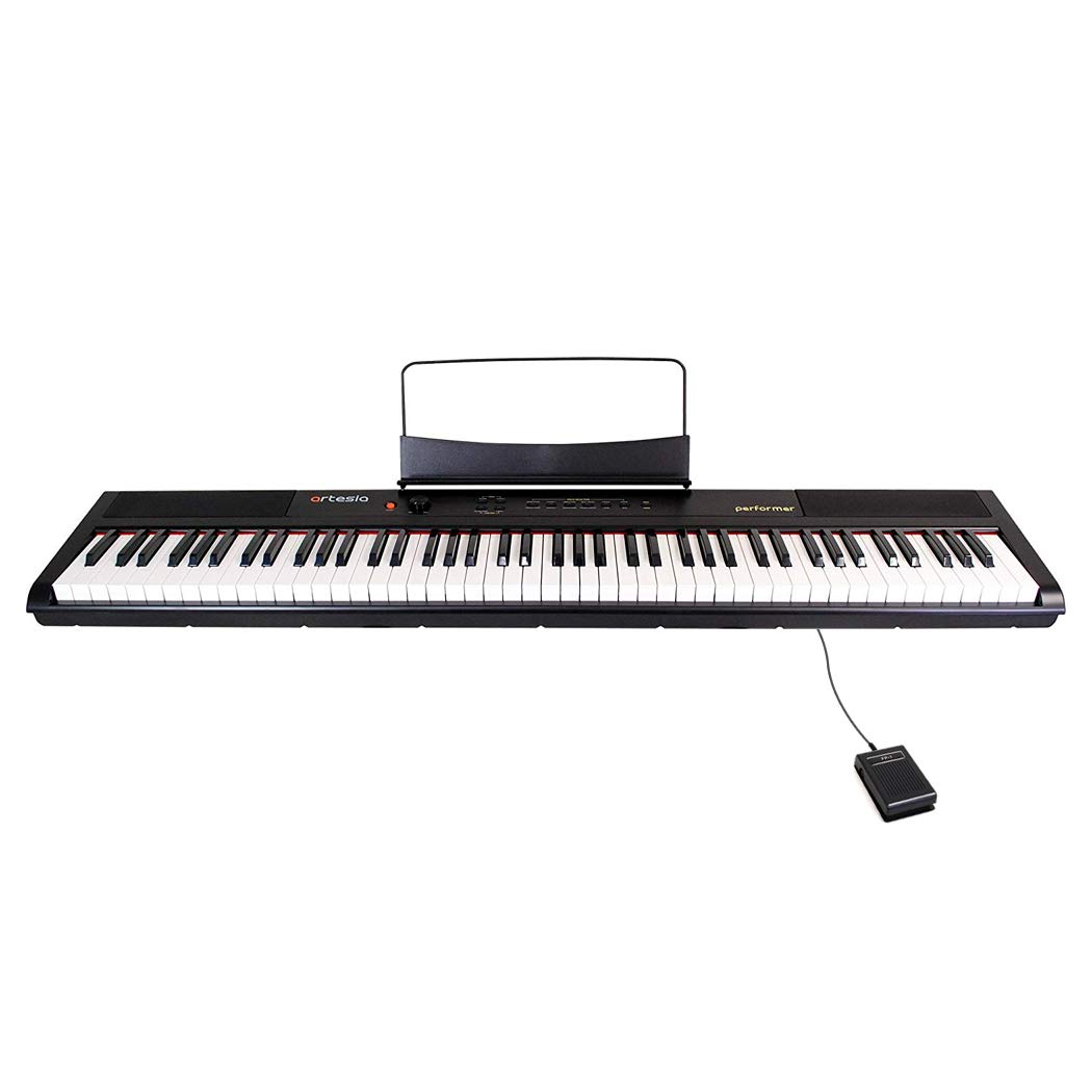 Amazon | Artesia 電子ピアノ 88鍵 軽量スリム設計 電池駆動対応モデル