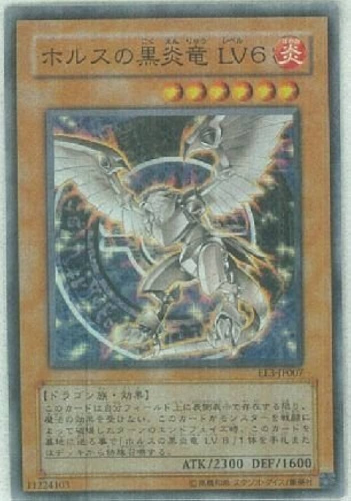 ホルスの黒炎竜LV8 シークレット シク エラーカード プラチナレア 匿名