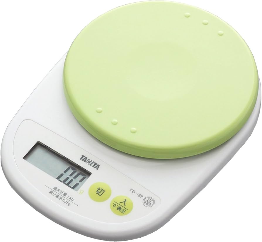 Amazon｜タニタ デジタルクッキングスケール 1kg(0.5g単位) ピスタチオ