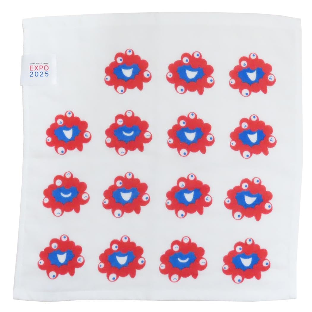 Amazon.co.jp: ミャクミャク[ミニタオル]片面ガーゼウォッシュタオル