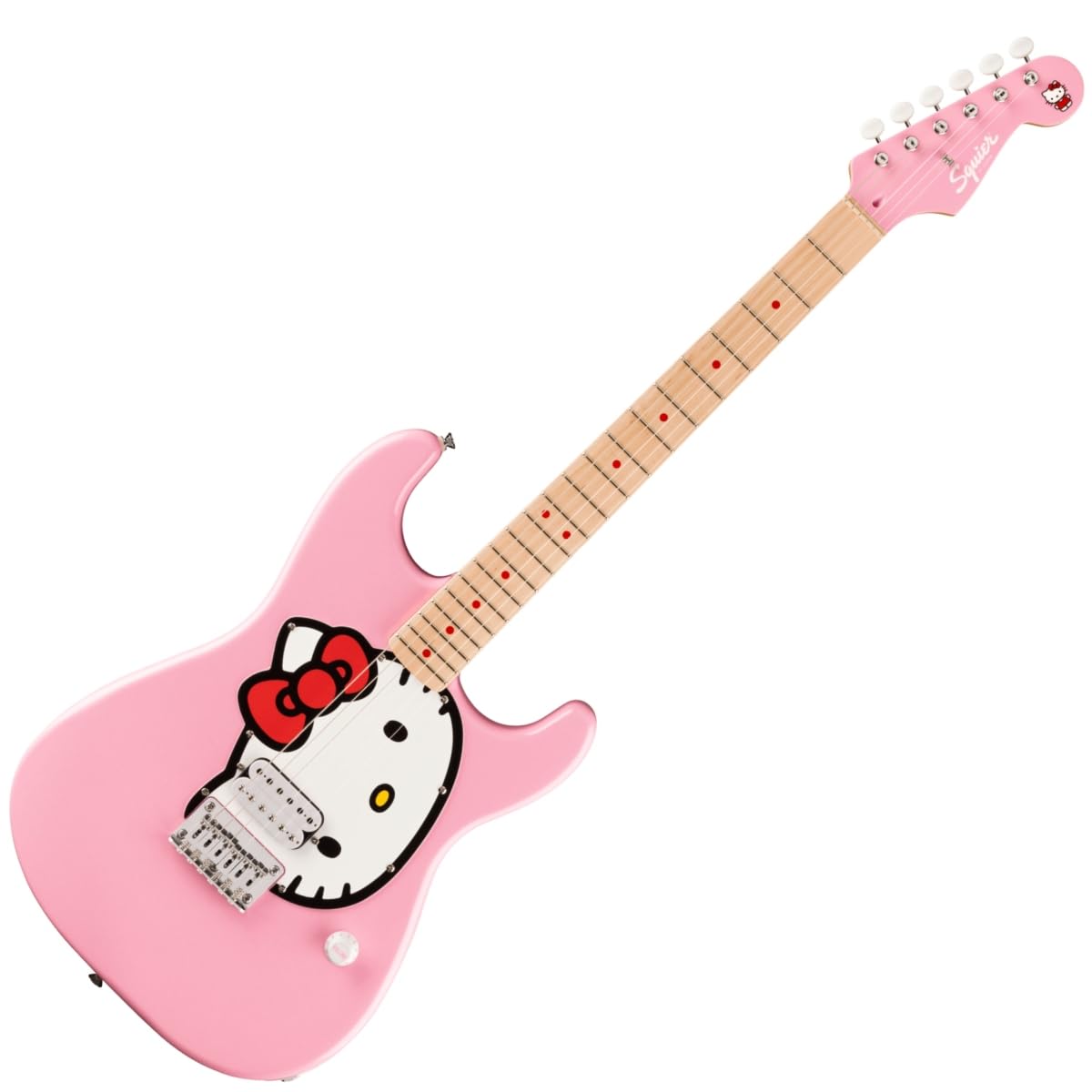 Amazon | Squier by Fender Hello Kitty Pink Stratocaster エレキ