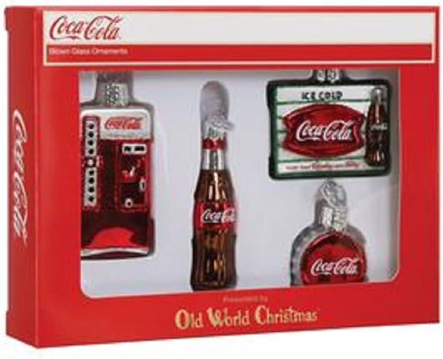 Amazon.co.jp: Old World Christmas コカ・コーラ ミニダイナーセット