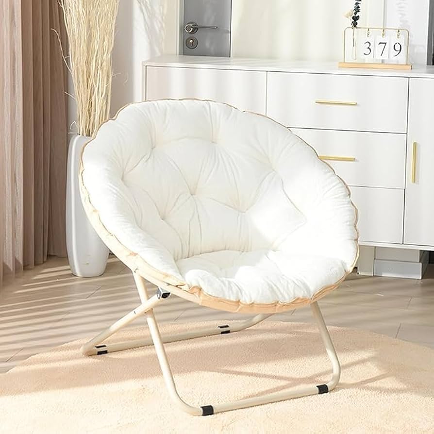 Amazon｜折りたたみチェアリラックスチェア,ベランダ 椅子ムーンチェア