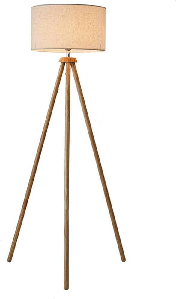 Amazon.co.jp : Makilight LEDフロアランプ 12WLED電球付き 木製三脚