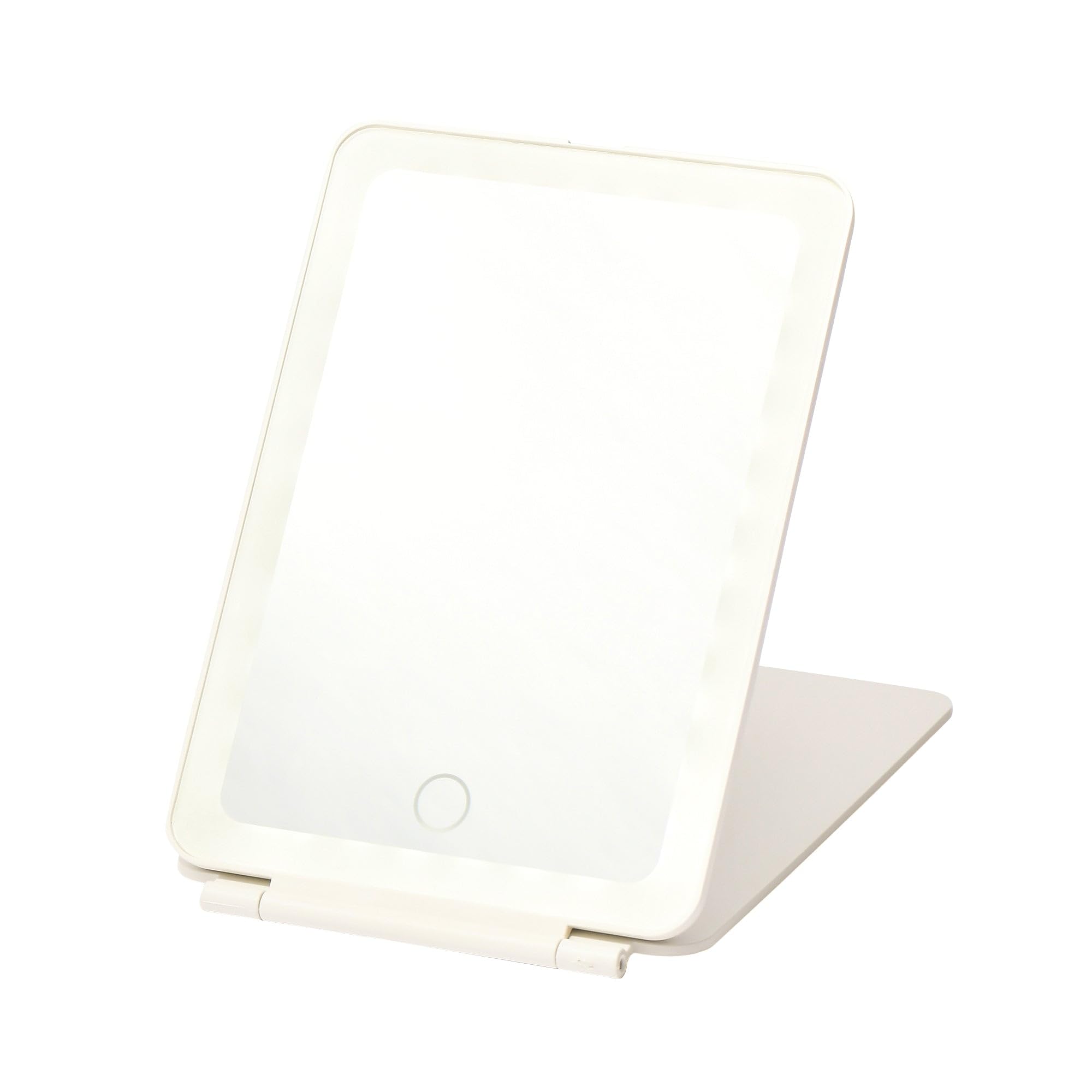 Amazon.co.jp: Francfranc フランフラン LED 折り畳みミラー ホワイト