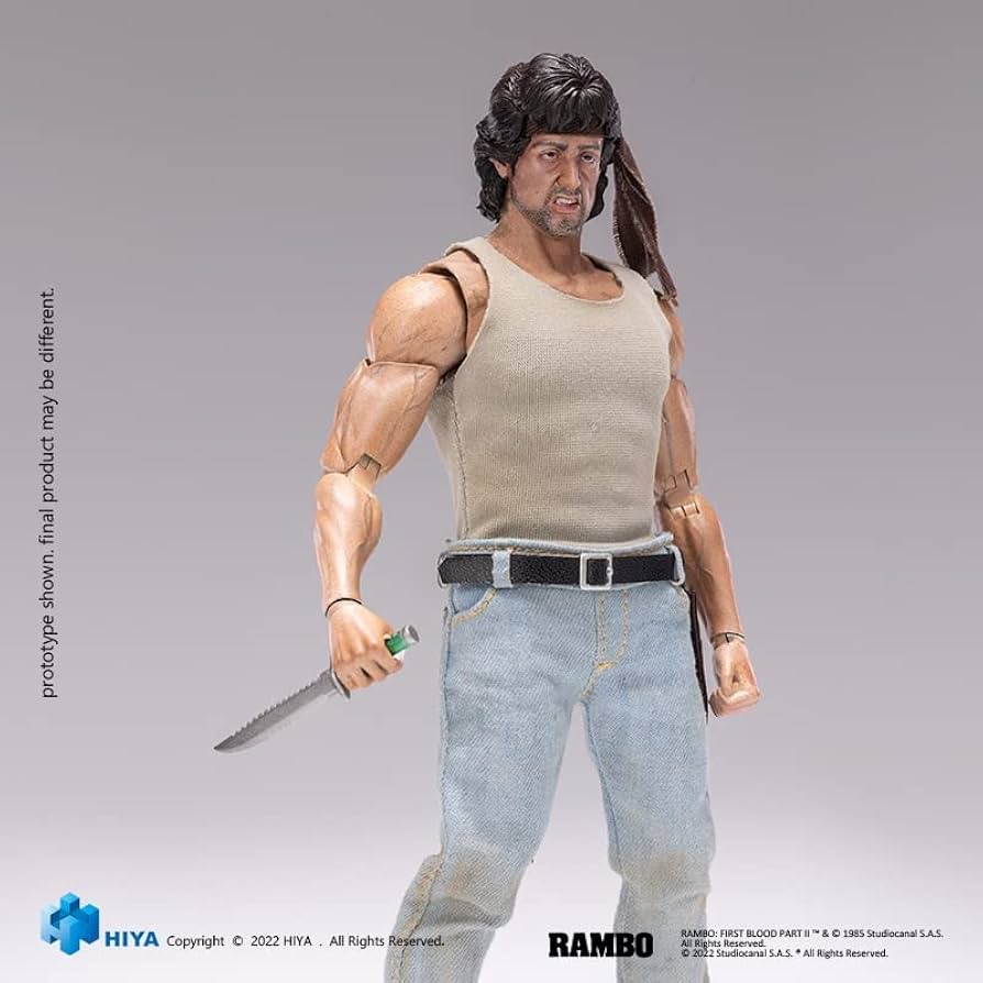 Amazon.co.jp: [Tbmodel] HIYA 1/12フィギュア用 Rambo ランボー 素体