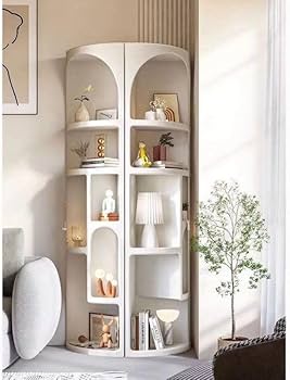 Amazon｜コーナーシェルフ マントルピース ホワイト 白 収納ラック