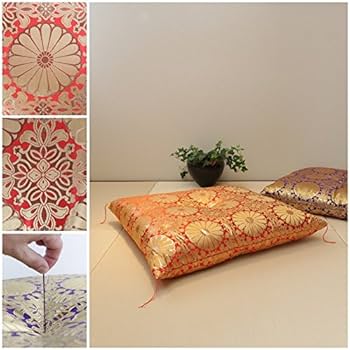 Amazon | 仏前座布団 55×59cm 日本製 S 赤 仏前 座布団 法要 法事 高級