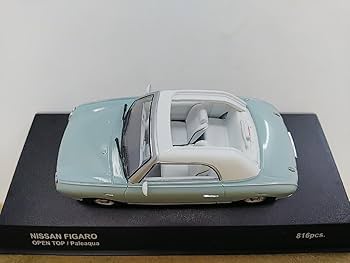 Amazon | □ 京商 1/43 NISSAN FIGARO OPEN TOP ペールアクア/ブルー