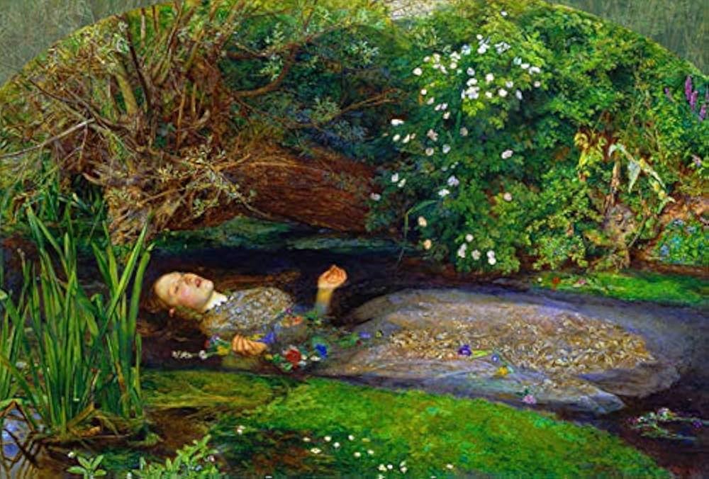 Amazon | BiblioArt Series J.E.ミレイ「Ophelia」 A4版額絵 | ポスト