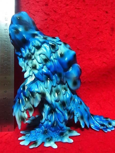 Amazon.co.jp: YMSF ヘドラ 水色 黒ドット ソフビ/ソフビ フィギュア