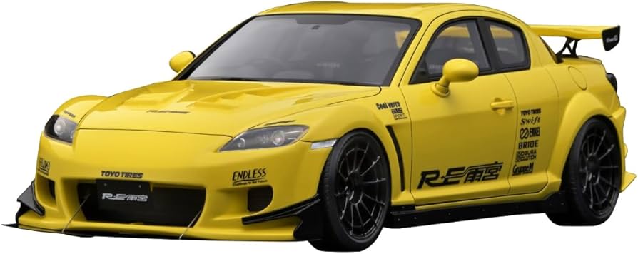 Amazon | ignition model 1/18 マツダ RX-8 (SE3P) RE Amemiya Yellow