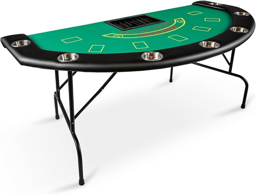 Amazon.com: DC DICLASSE Foldable 7 Players Poker Table for