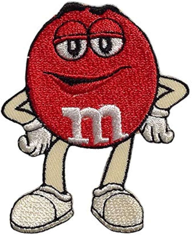 Amazon.co.jp: ワッペン エムアンドエムズ （M&M's レッド） アイロン