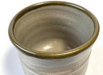 Amazon | 人間国宝 陶芸家 濱田庄司 浜田庄司 湯呑 ゆのみ 胴紐 皮鯨