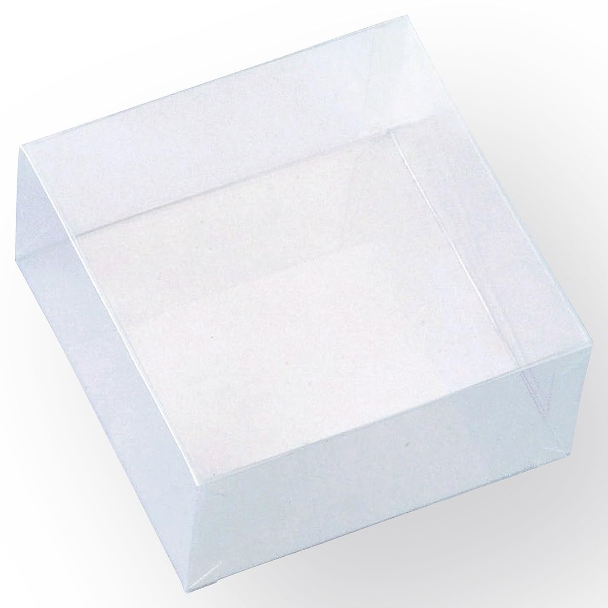 Amazon | 【10個】透明クリアボックス(かぶせ式) 10×10×5cm【 フタ