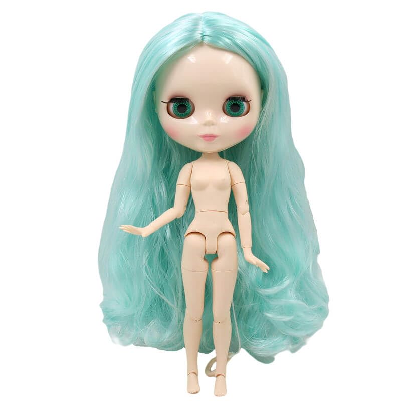 Amazon.co.jp: ネオ ブライス 緑の髪、白い肌、つやつやしたかわいい顔