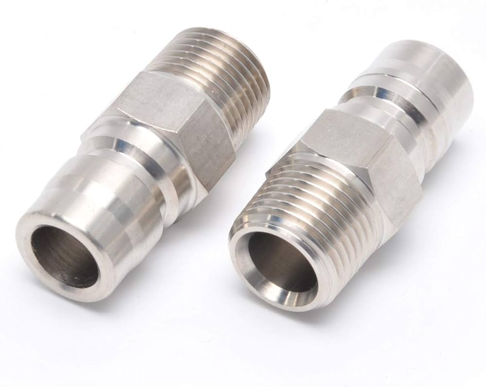 Amazon | ステンレス製 1/2 ワンタッチカプラ プラグ(オス) Rc1/2