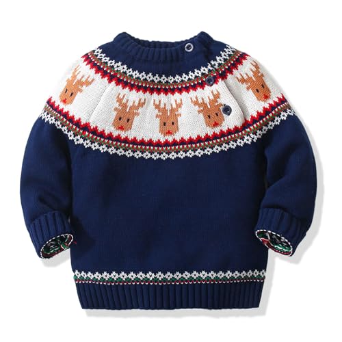 Amazon.com: Miccina Baby Toddler Boys Girls Christmas Deer Knit