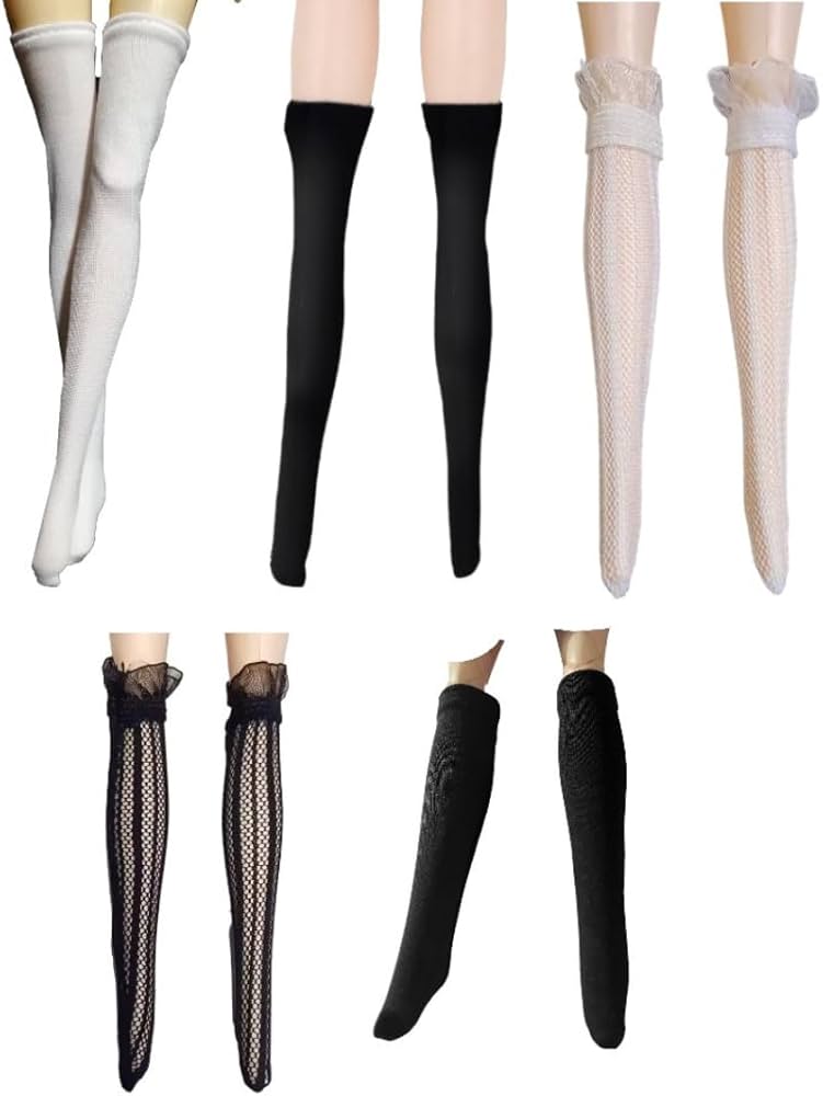 Amazon.co.jp: ノーブランド品ドール用靴下5点セット1/6ドール着せ替え