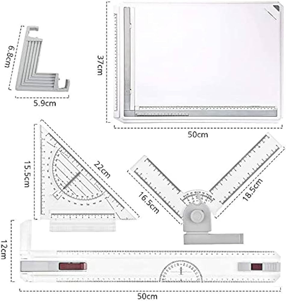 Amazon | 製図板 A3 図面 定規付 建築 卓上製図板 傾斜可能 イラスト