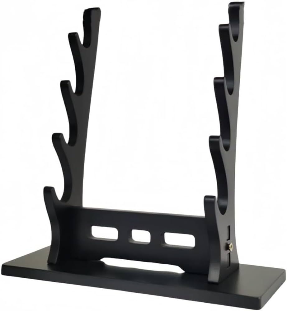 Amazon.co.jp: FiveLn 包丁立て、刀掛け、無垢材剣ラック、刀置き