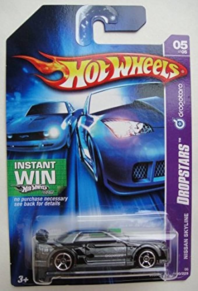 Amazon.com: Hot Wheels DROPSTARS 5/5, Gray Nissan Skyline 60/223