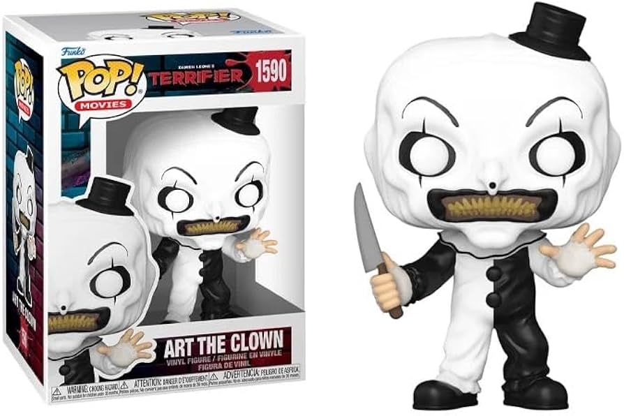 Amazon.com: Funko Art The Clown + Pop Protector: Terrifier Pop