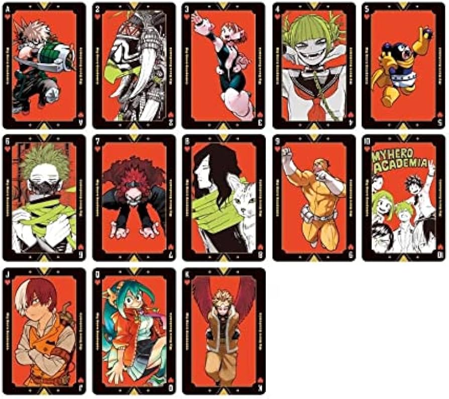 Amazon.co.jp: ヒーローアカデミア展 原画展 グッズ 箔押しトランプ