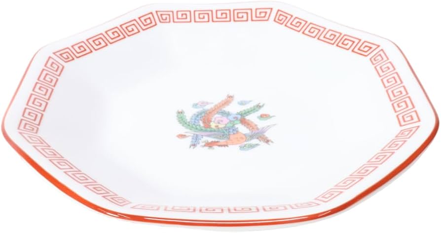 Amazon｜中華単品 鳳凰高台八角皿 [18.5 x 4.5cm] 中華料理 ラーメン