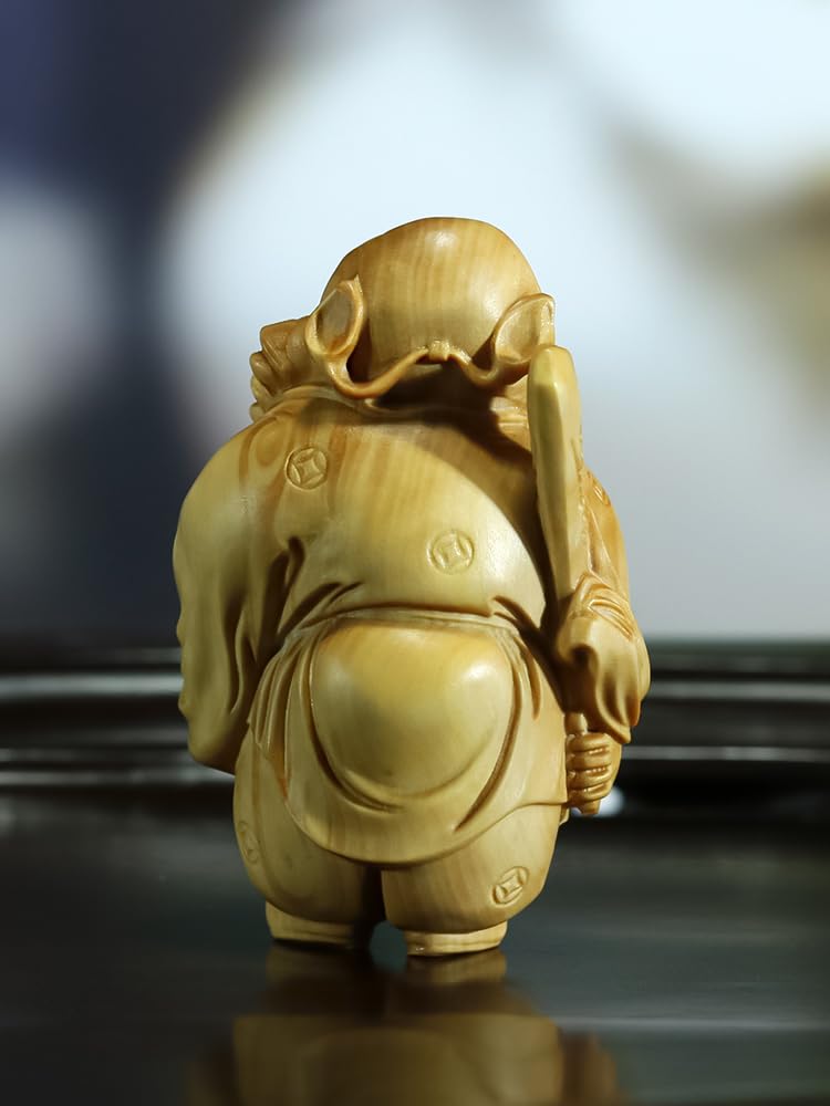 Amazon.co.jp: ミニ 鍾馗 鍾馗様 木彫り 置物 和物 厄除け お守り 魔