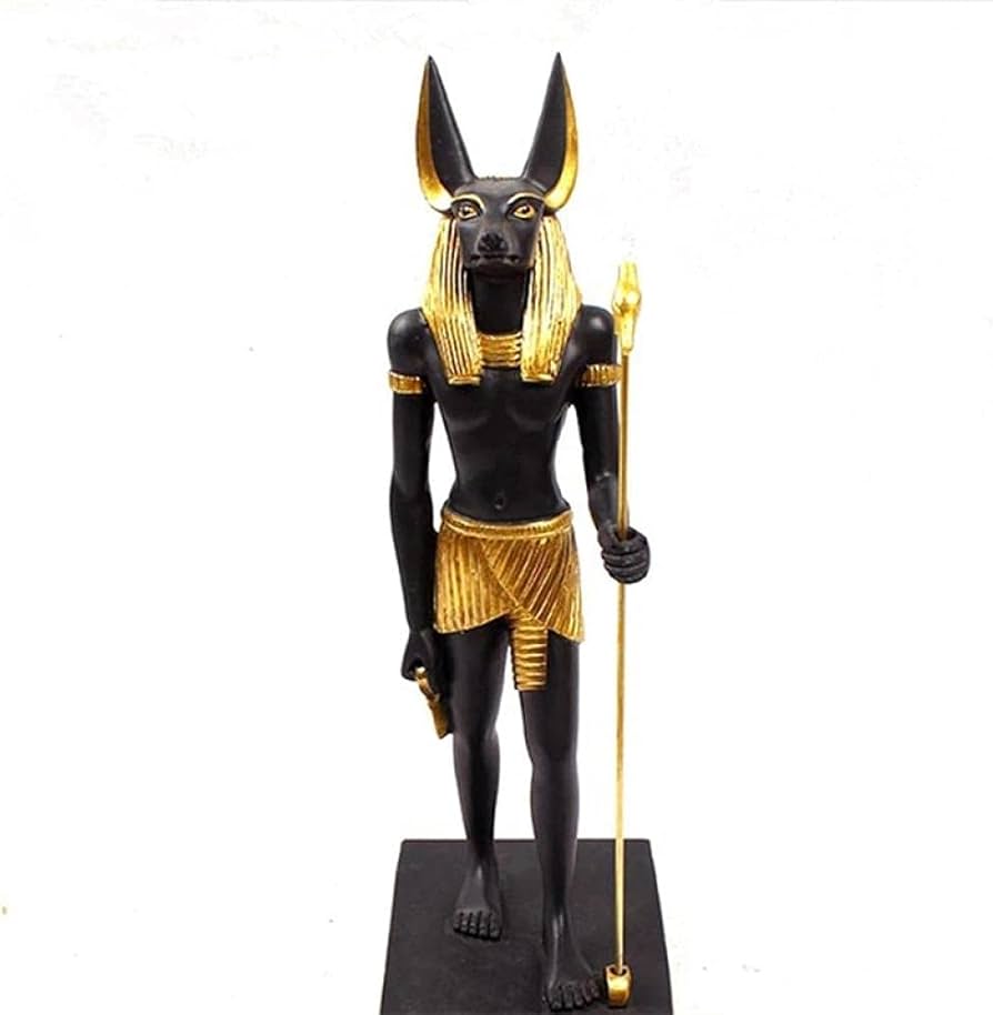 Amazon.co.jp: 古代エジプト神話フィギュア死神アヌビス装飾像家の装飾