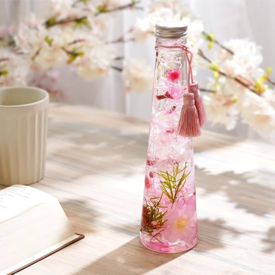 Amazon | 花まりか 桜 ハーバリウム L 誕生日 お祝い プレゼント 退職